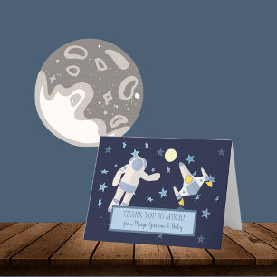 Outer Space Baby Shower Thank You Card