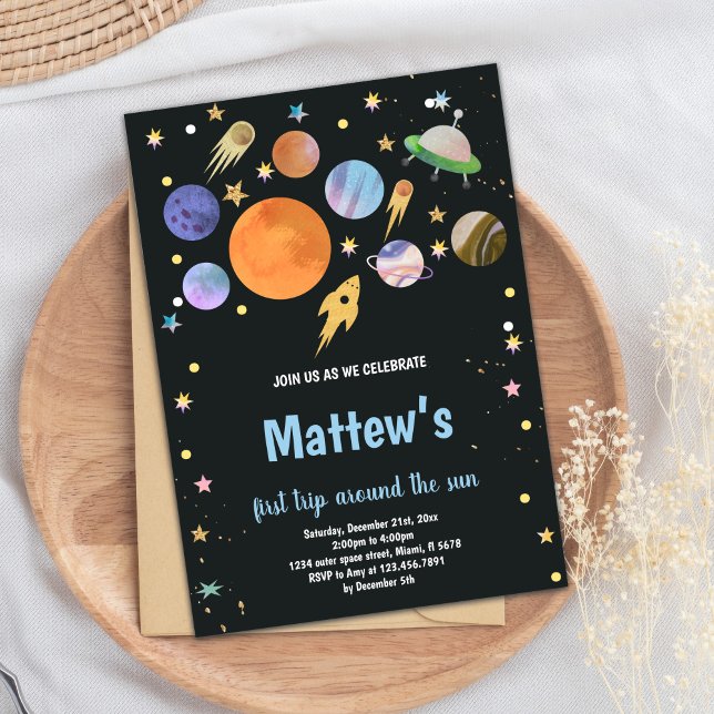 Outer Space Birthday Invitation (Outer Space Birthday Invitations)