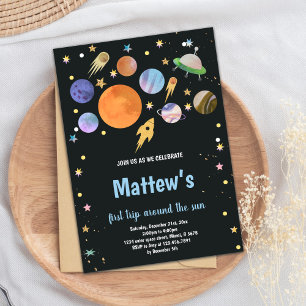 Outer Space Birthday Invitations