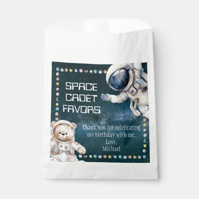 Outer Space Birthday Party Favour Bags (Front)