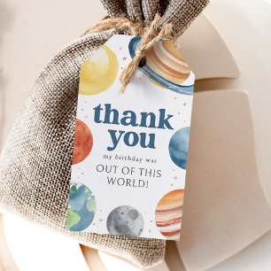 Outer Space Birthday Party Favour Tag