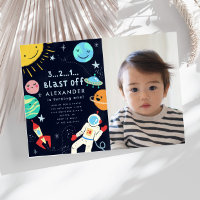 Outer Space Blast Off Birthday Party Photo