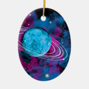 Outer Space Ceramic Ornament