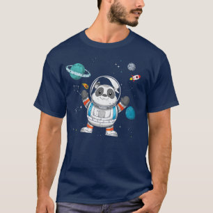 Outer Space Chinese Zoo Animal Science Astronaut P T-Shirt