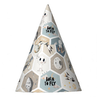 Outer space Cosmic nursery kids baby boy quilt Party Hat