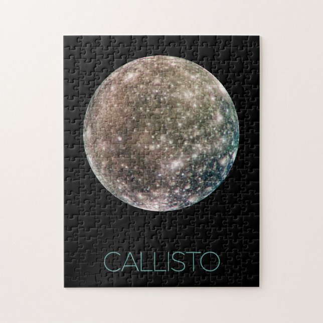 Outer Space, Cosmos, Solar System, Moon Callisto Jigsaw Puzzle (Vertical)