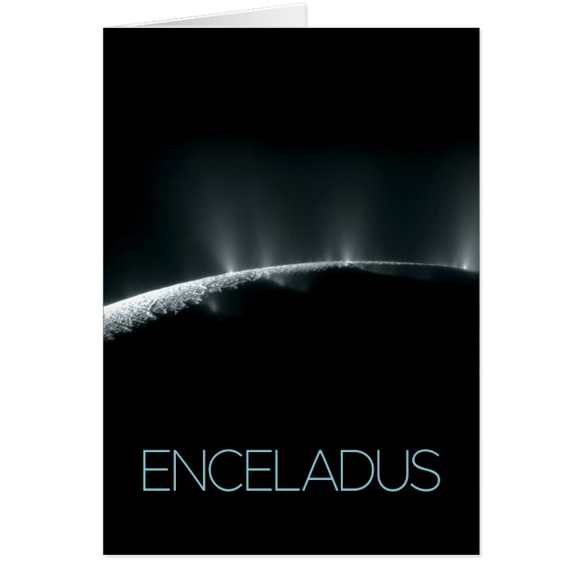 Outer Space, Cosmos, Solar System, Moon Enceladus (Front)