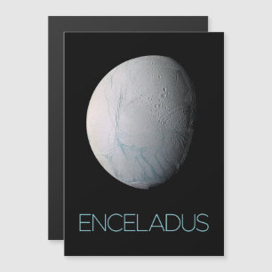 Outer Space, Cosmos, Solar System, Moon Enceladus Magnetic Invitation