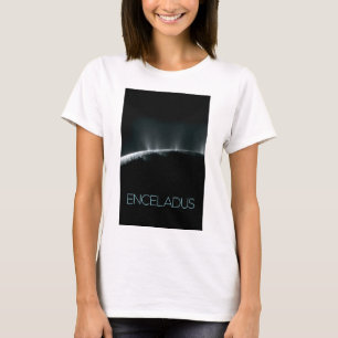 Outer Space, Cosmos, Solar System, Moon Enceladus T-Shirt