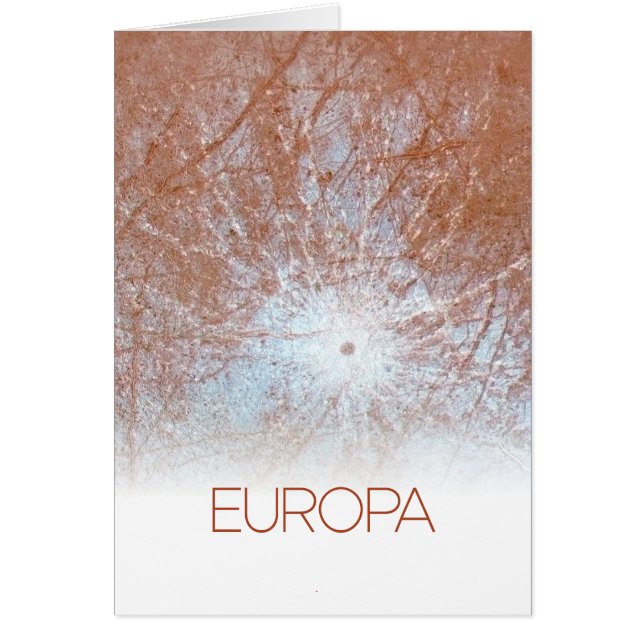 Outer Space, Cosmos, Solar System, Moon Europa (Front)