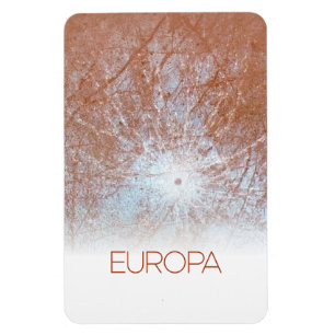 Outer Space, Cosmos, Solar System, Moon Europa Magnet