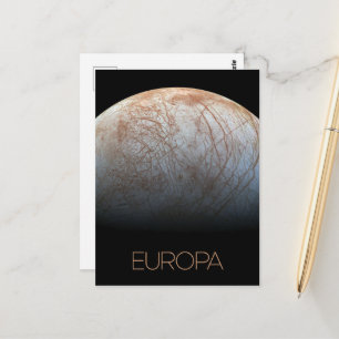 Outer Space, Cosmos, Solar System, Moon Europa Postcard