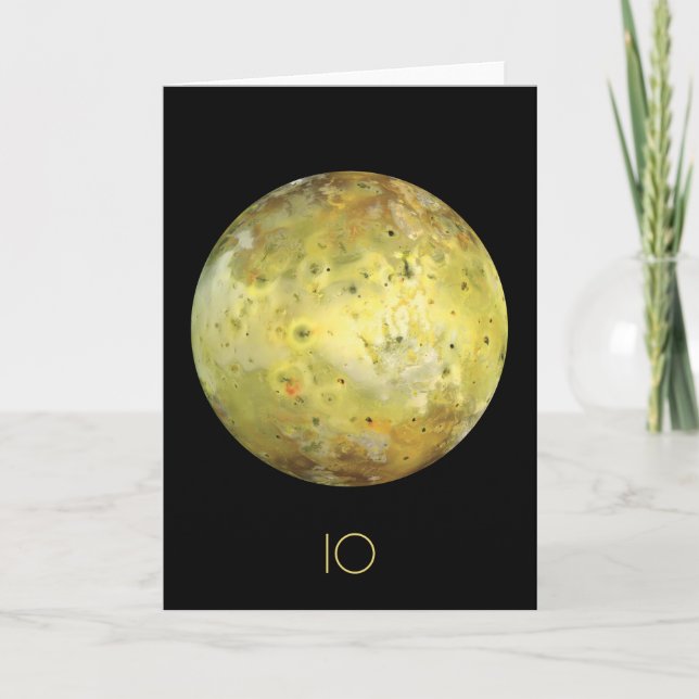 Outer Space, Cosmos, Solar System, Moon IO Card (Front)