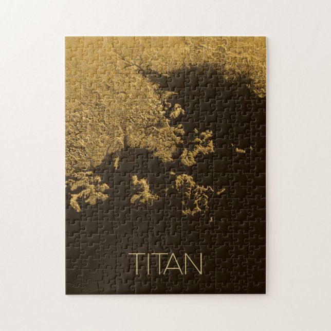 Outer Space, Cosmos, Solar System, Moon Titan Jigsaw Puzzle (Vertical)