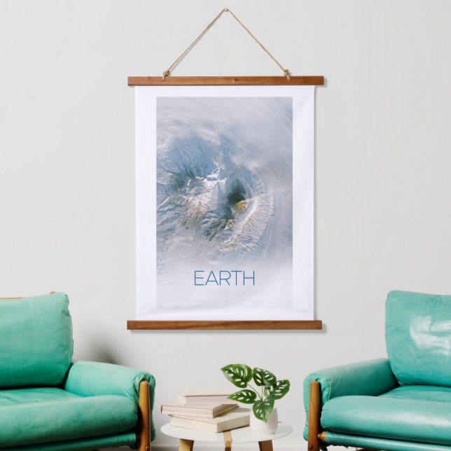 Outer Space, Cosmos, Solar System, Planet Earth Hanging Tapestry (Living Room)
