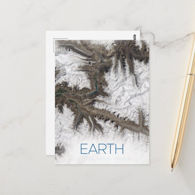 Outer Space, Cosmos, Solar System, Planet Earth Postcard (Front/Back In Situ)