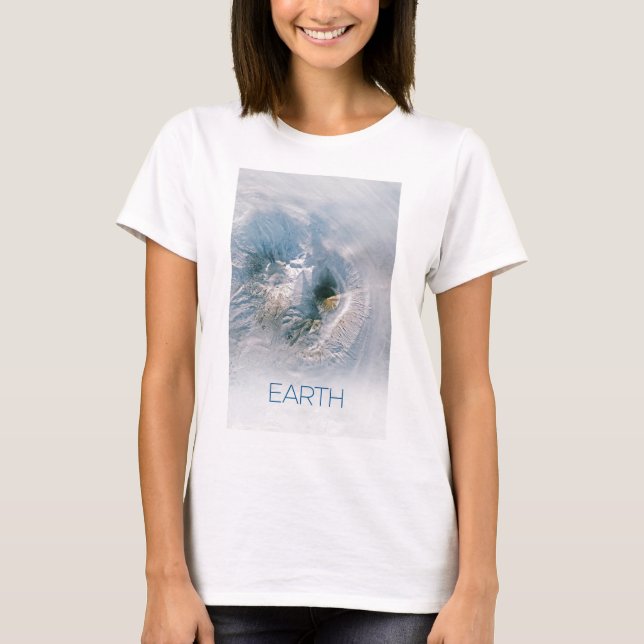 Outer Space, Cosmos, Solar System, Planet Earth T-Shirt (Front)