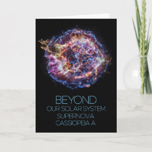 Outer Space, Cosmos, Supernova Cassiopeia A Card