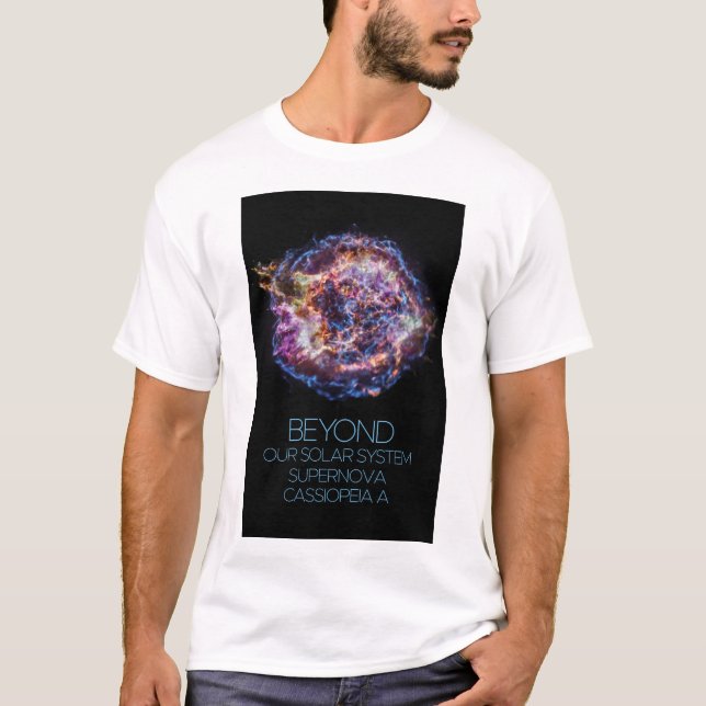 Outer Space, Cosmos, Supernova Cassiopeia A T-Shirt (Front)