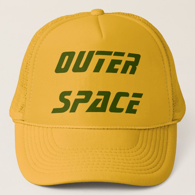 OUTER SPACE - Customised equipment Trucker Hat (Front)