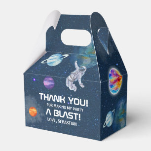 Outer Space Cute Custom Boys Birthday Party Favour Box