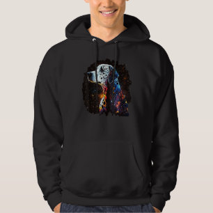 Outer Space Dalmatian on Galaxy Astronaut Dalmatia Hoodie