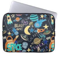 Outer Space Doodle Pattern