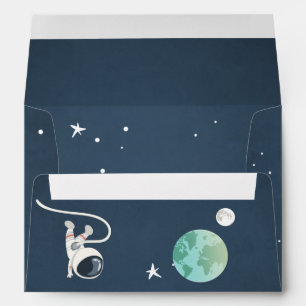 Outer Space Envelope Birthday Rocket Astronaut
