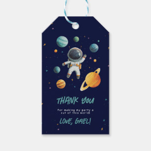 Outer Space Favour Tags Rocket Astronaut Party