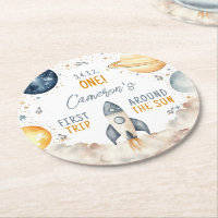 Outer Space First Trip Around The Sun Boy Birthday