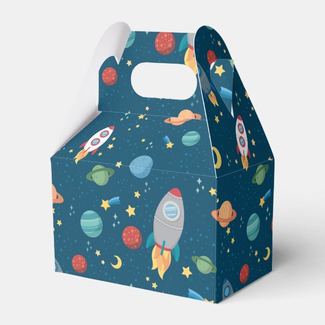 Outer Space Fun favour boxes (Front Side)