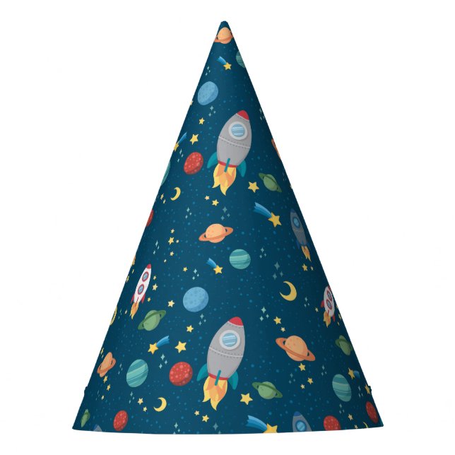 Outer Space Fun party hats (Front)