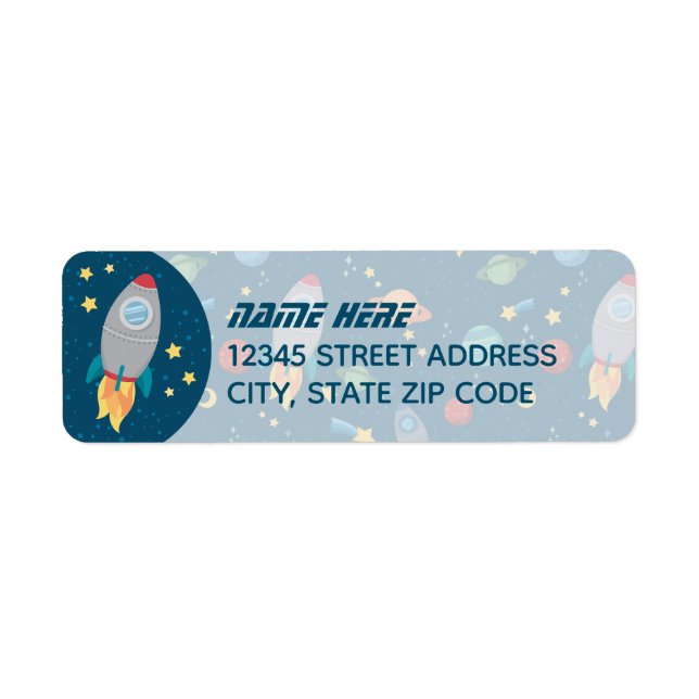 Outer Space Fun return address labels (Front)