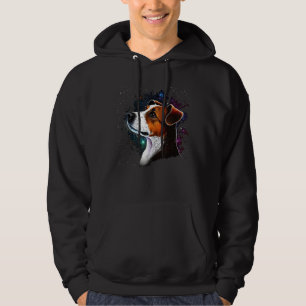 Outer Space Galaxy Astronaut Jack Russell Terrier Hoodie