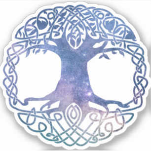 Outer Space Galaxy Celtic Tree of Life