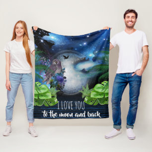 Outer Space Galaxy Fleece Blanket