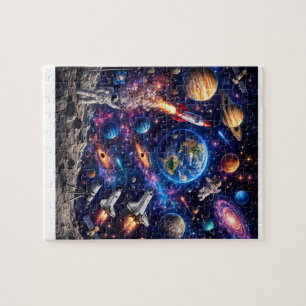 Outer Space Galaxy Jigsaw Puzzle   Colourful Solar
