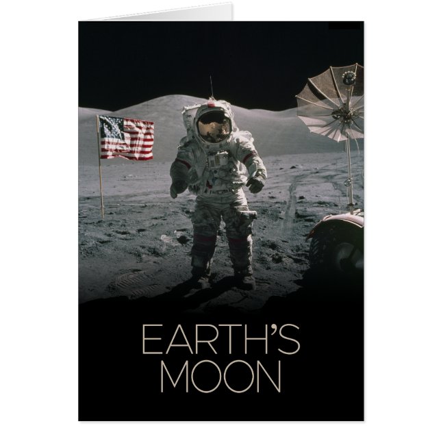 Outer Space, Galaxy, Solar System, Earth's Moon (Front)