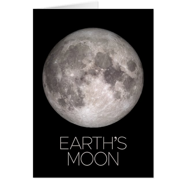 Outer Space, Galaxy, Solar System, Earth's Moon (Front)