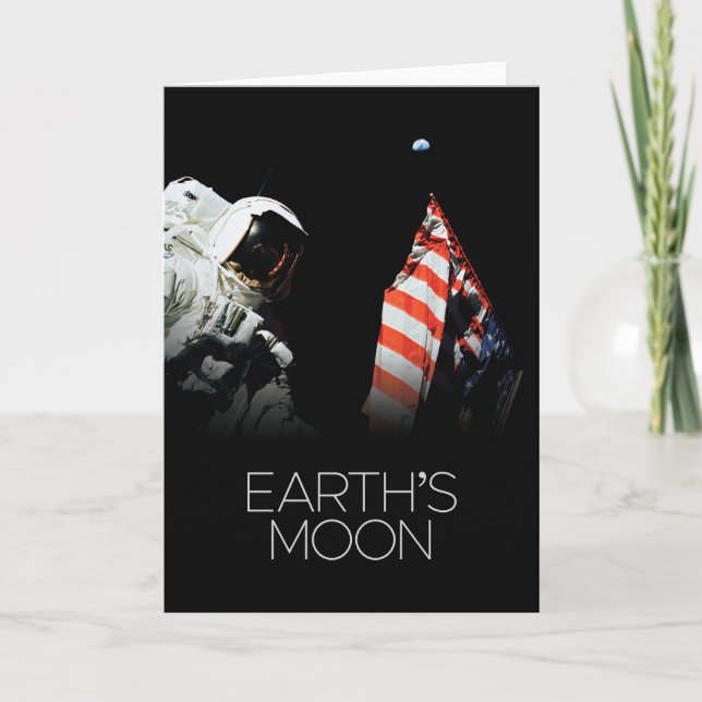 Outer Space, Galaxy, Solar System, Earth's Moon Card (Front)