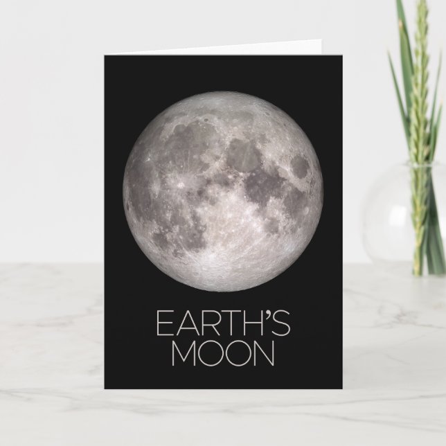 Outer Space, Galaxy, Solar System, Earth's Moon Card (Front)