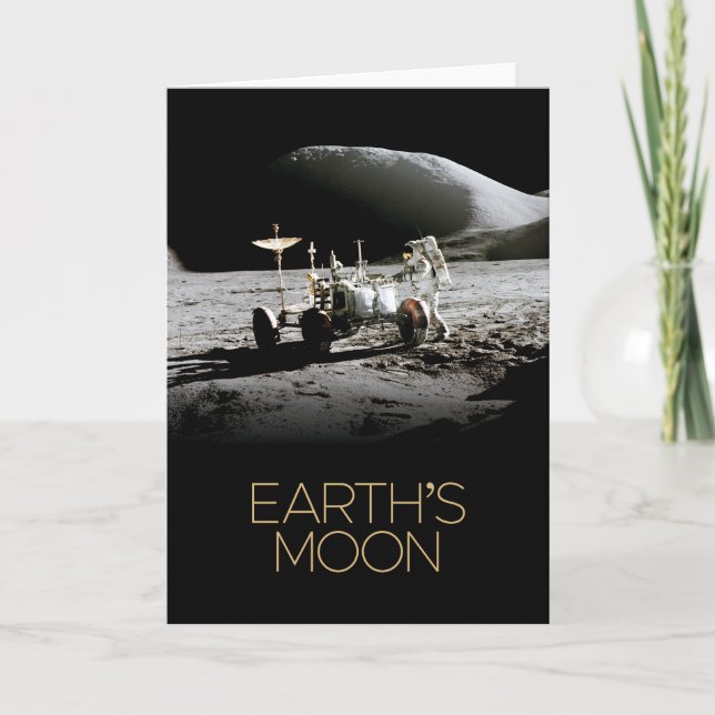 Outer Space, Galaxy, Solar System, Earth's Moon Card (Front)