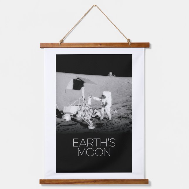 Outer Space, Galaxy, Solar System, Earth's Moon Hanging Tapestry (Front)