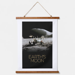 Outer Space, Galaxy, Solar System, Earth's Moon Hanging Tapestry