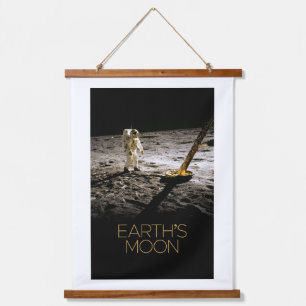 Outer Space, Galaxy, Solar System, Earth's Moon Hanging Tapestry