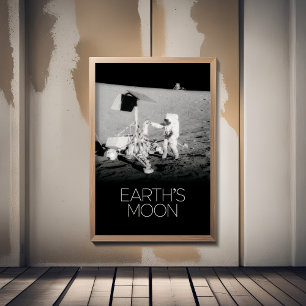 Outer Space, Galaxy, Solar System, Earth's Moon Photo Print