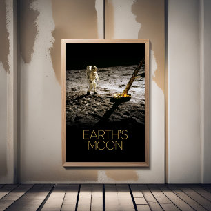Outer Space, Galaxy, Solar System, Earth's Moon Poster
