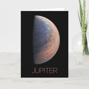 Outer Space, Galaxy, Solar System, Planet Jupiter Card