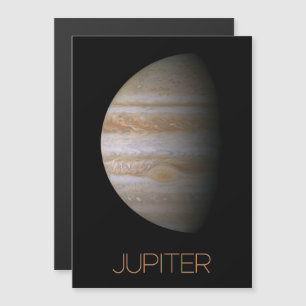 Outer Space, Galaxy, Solar System, Planet Jupiter Magnetic Invitation