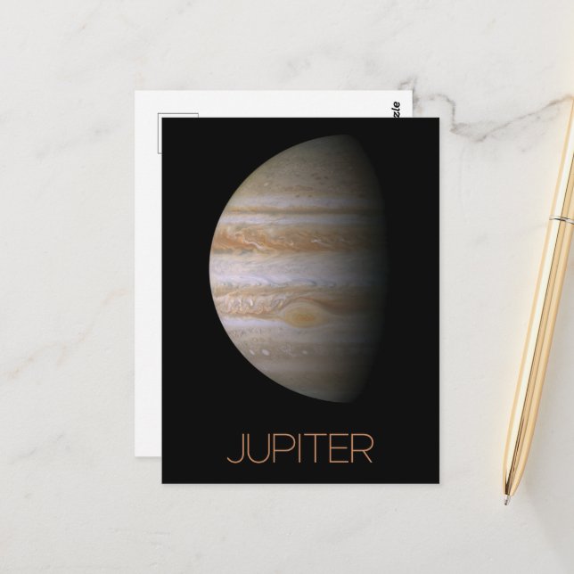 Outer Space, Galaxy, Solar System, Planet Jupiter Postcard (Front/Back In Situ)